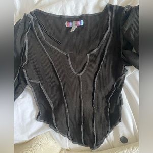 Long sleeve cropped Urban Outfitters top